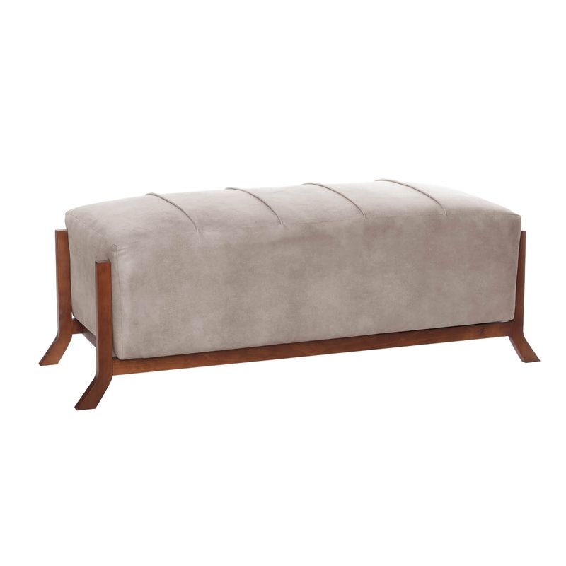 LATAM HOME - BANQUETA MARSELLA  CUERO KENTUCKY GRIS