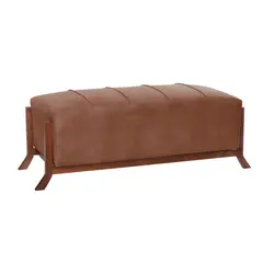 LATAM HOME - BANQUETA MARSELLA CUERO KENTUCKY CAFÉ CLARO