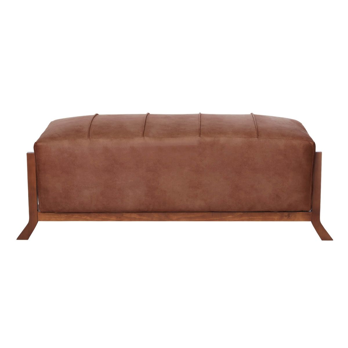 LATAM HOME - BANQUETA MARSELLA  CUERO KENTUCKY CAFÉ CLARO