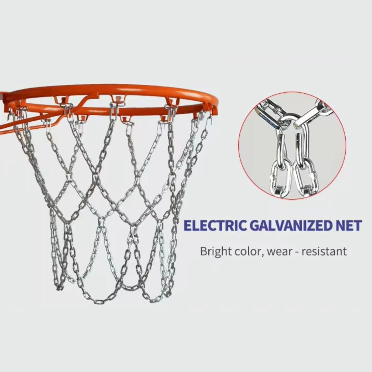 DRB - Red Malla Metálica Para Aro De Basquetbol Oficial