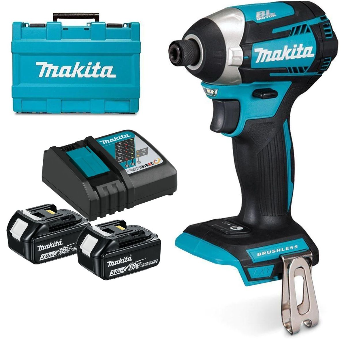 MAKITA - Atornillador Impacto 18 Volts BRUSHLESS 175 Nm Makita DTD154RFE