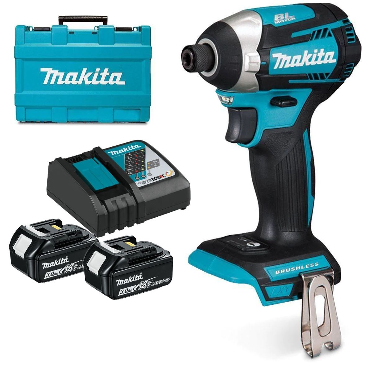 MAKITA - Atornillador Impacto 18 Volts BRUSHLESS 175 Nm Makita DTD154RFE