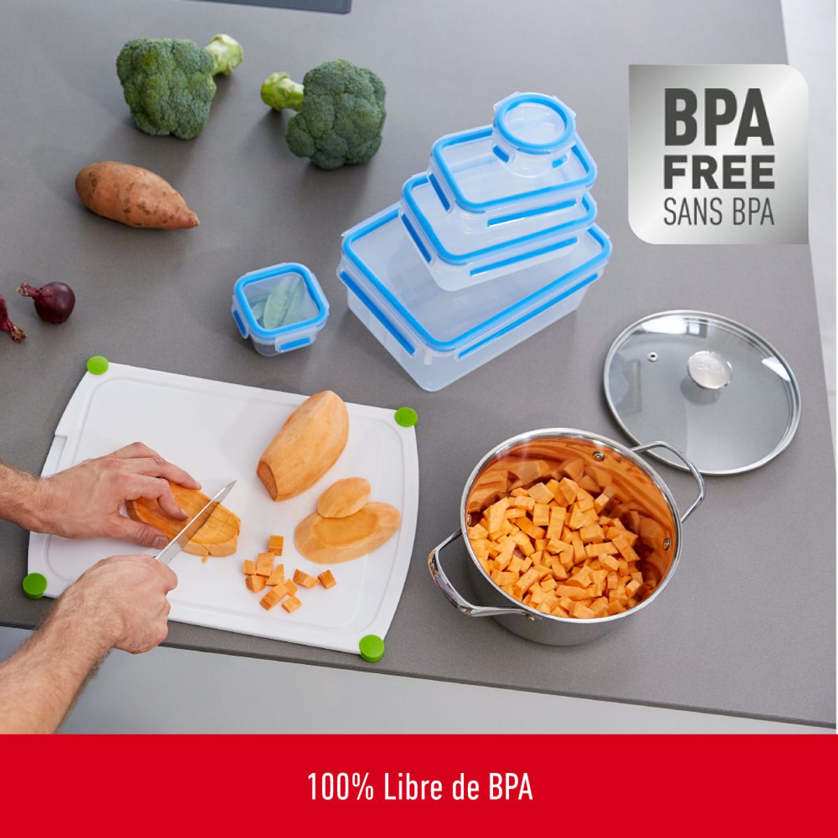 TEFAL - Contenedor de alimentos Masterseal Fresh Set 5 piezas