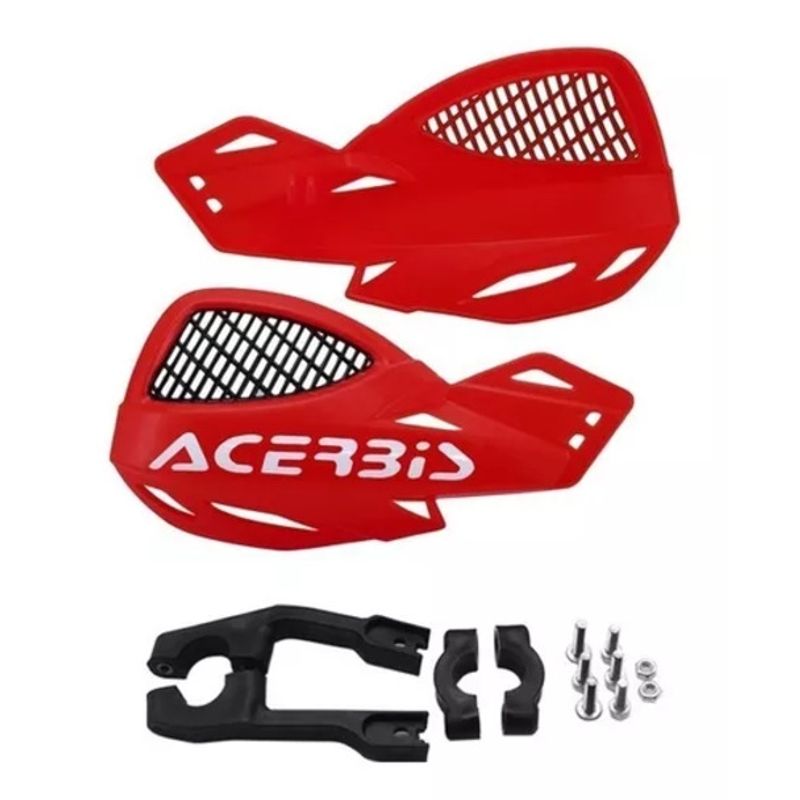 ACERBIS - CUBRE PUÑO PARA MOTO UNIVERSAL DE PLÁSTICO ROJO