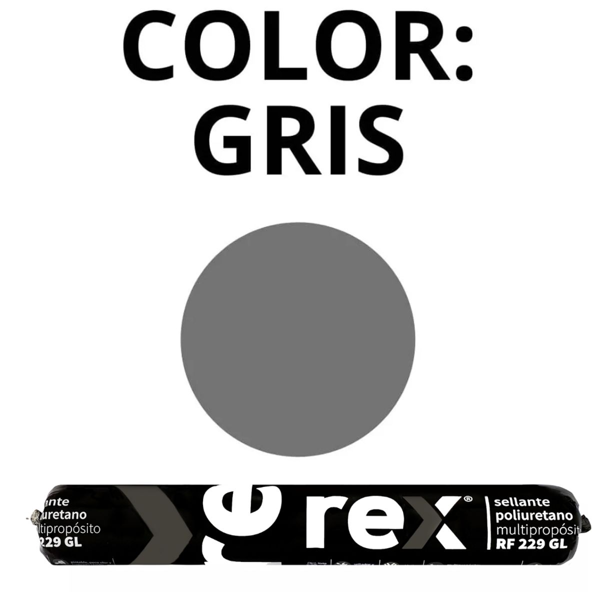 GENERICO - Silicona Estructural Tipo Paté 600ml Gris