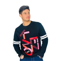 GENERICO - Polerón De Hombre sin Capucha Diseño Único