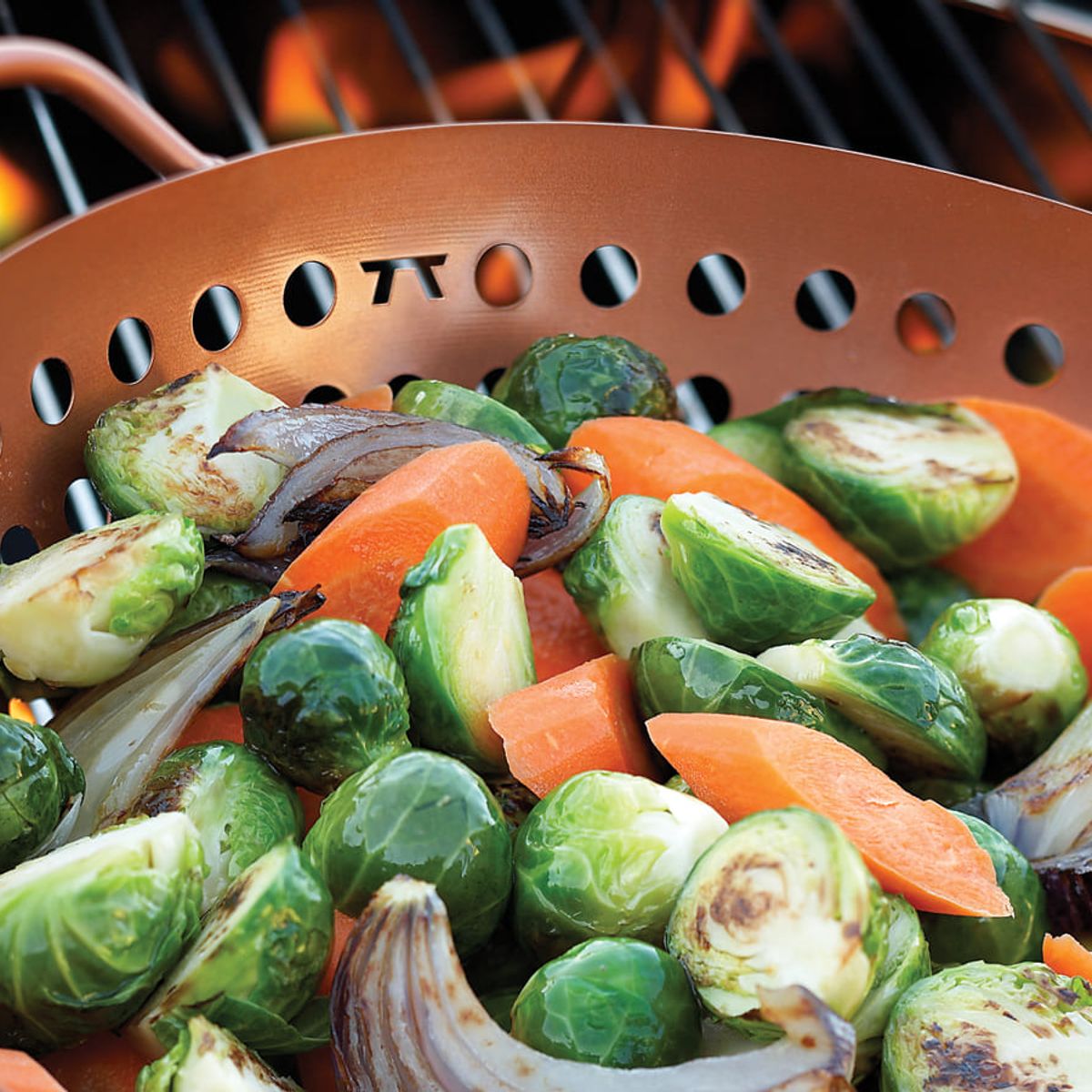 OUTSET - Wok Antiadherente Outset Revestido en Cobre