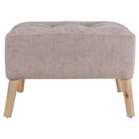Pouf Petrum Beige Altea 62x42x42 cm Máxima Design