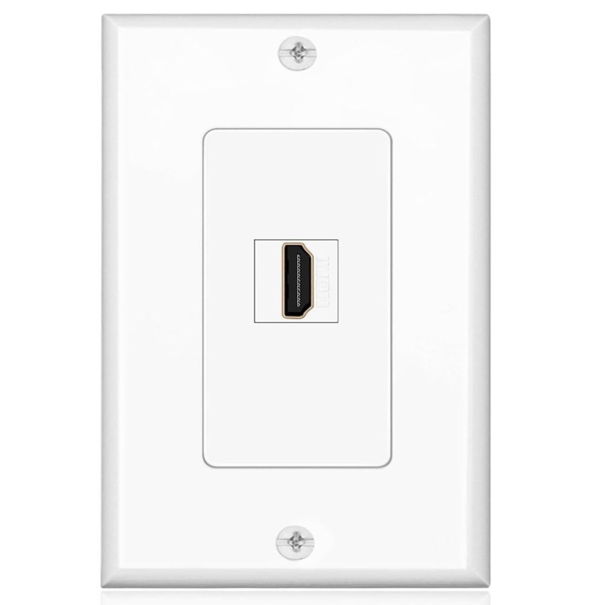 GENERICO - PLACA A MURO 1 PUERTO HDMI, V 14, H/H, MODULO