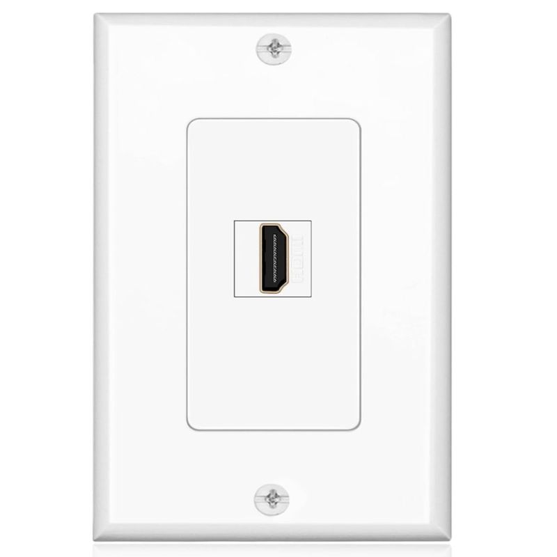 GENERICO - PLACA A MURO 1 PUERTO HDMI, V. 1.4, H/H, MODULO