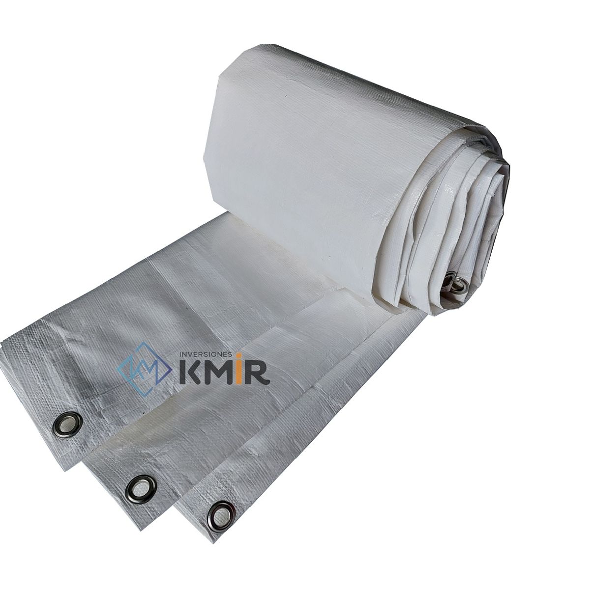 GENERICO - Lona Pared Lateral Para Toldo 2x3 Blanco Con Ojetillos Metálicos