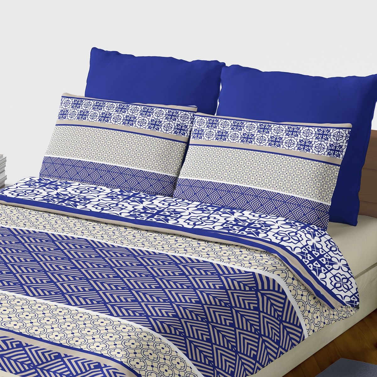 PALERMO - SET SABANA 144 HILOS PARMA MARINO KING