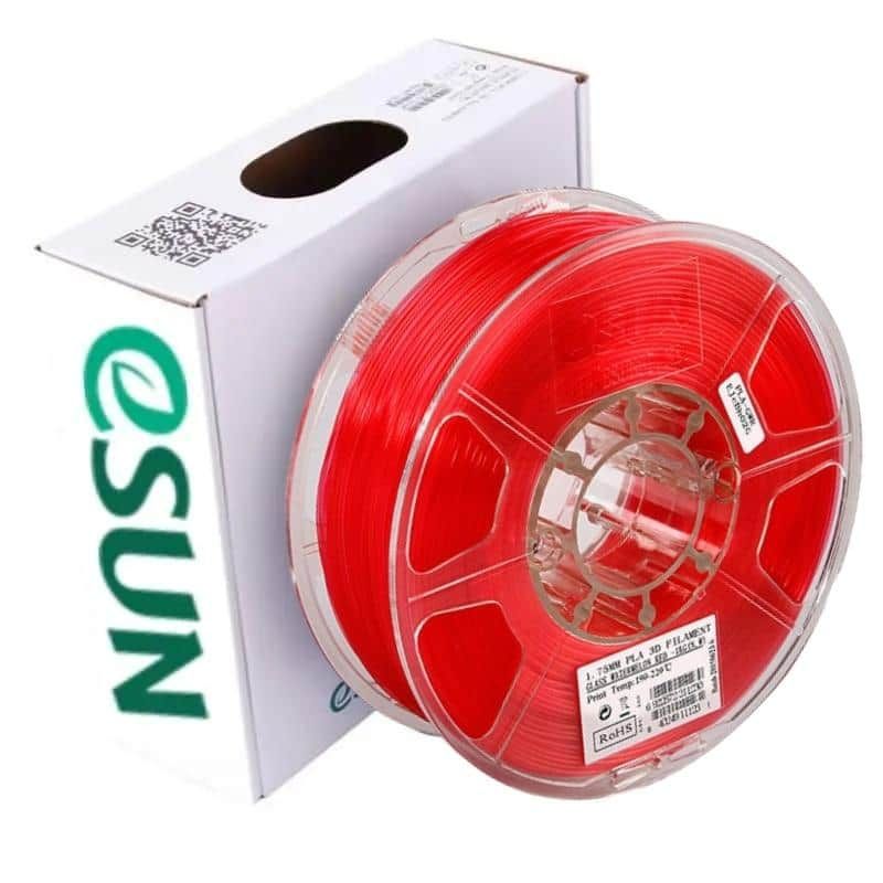 ESUN - Filamento 3D PLA Sandía Transparente 1kg Esun - Filamentos