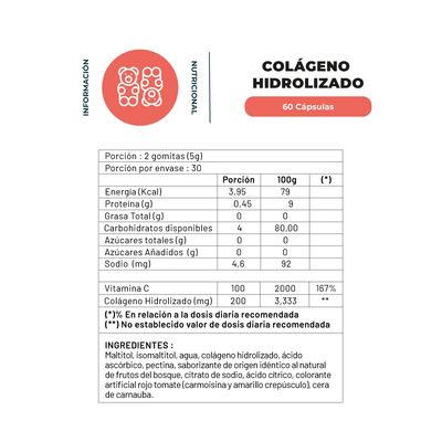 Imagen 2 del producto Pack x3 Gomitas Colágeno Hidrolizado + Vitamina C 180 Un Karun Life