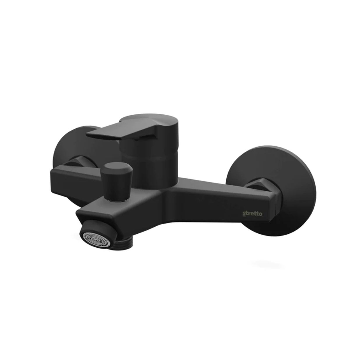 STRETTO - Monomando Llave Grifo Para Tina Ducha Negro Modelo Arezzo Stretto