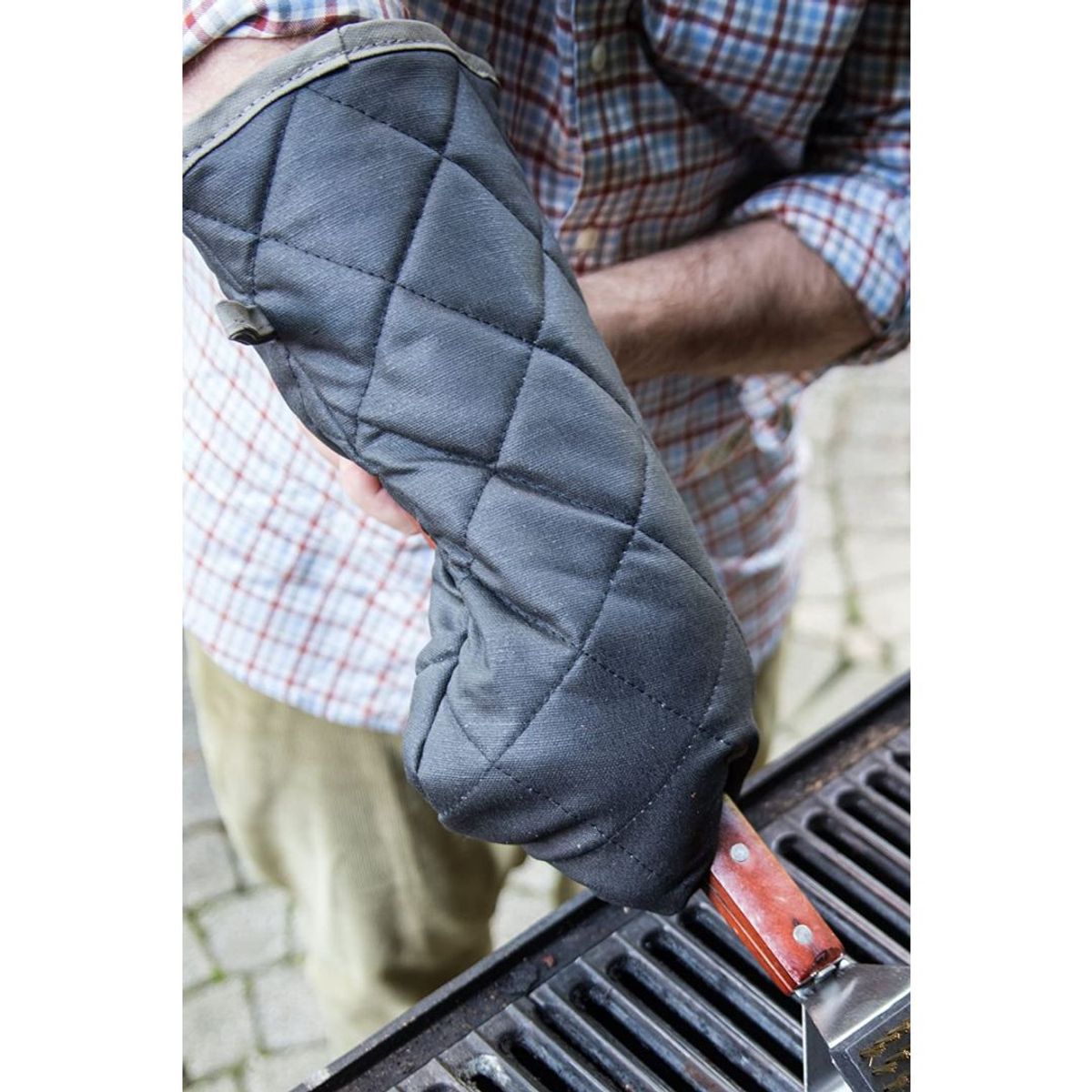 OUTSET - Guante Mitón Para la Parrilla Resiste Altas Temperaturas