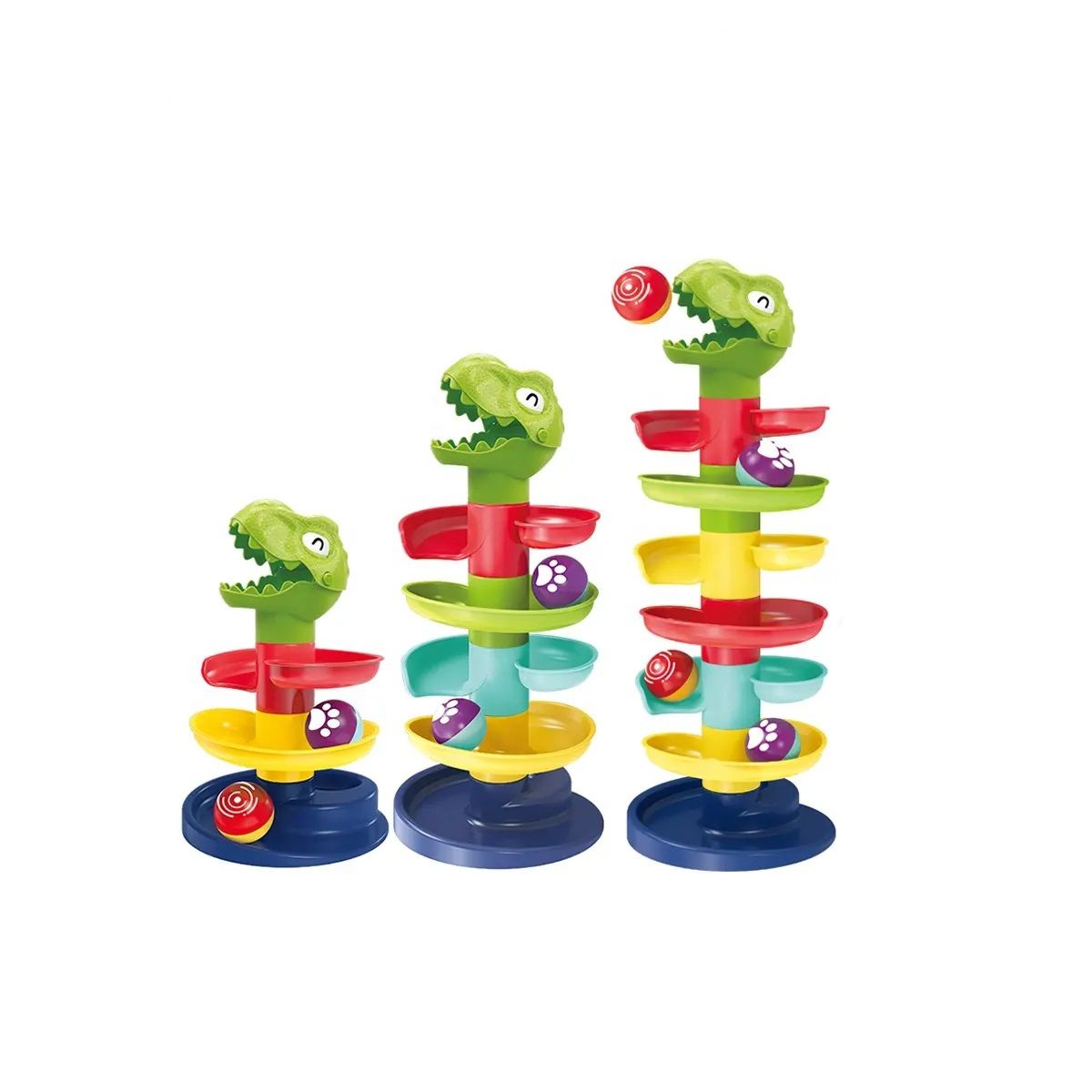 GENERICO - Juguete Tobogán Bebés Lanza Pelotas Dinosaurio Didáctico