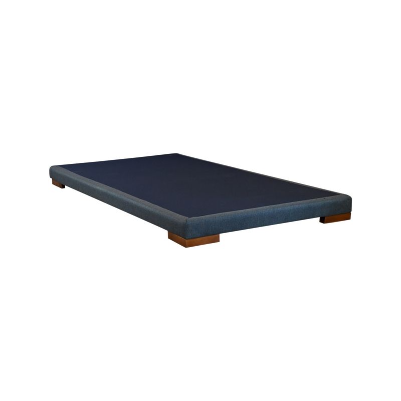 BLOCCARE - Base de Cama 1.5 Plaza de 190 cm / 8 cm - Pata de 4,5 cm