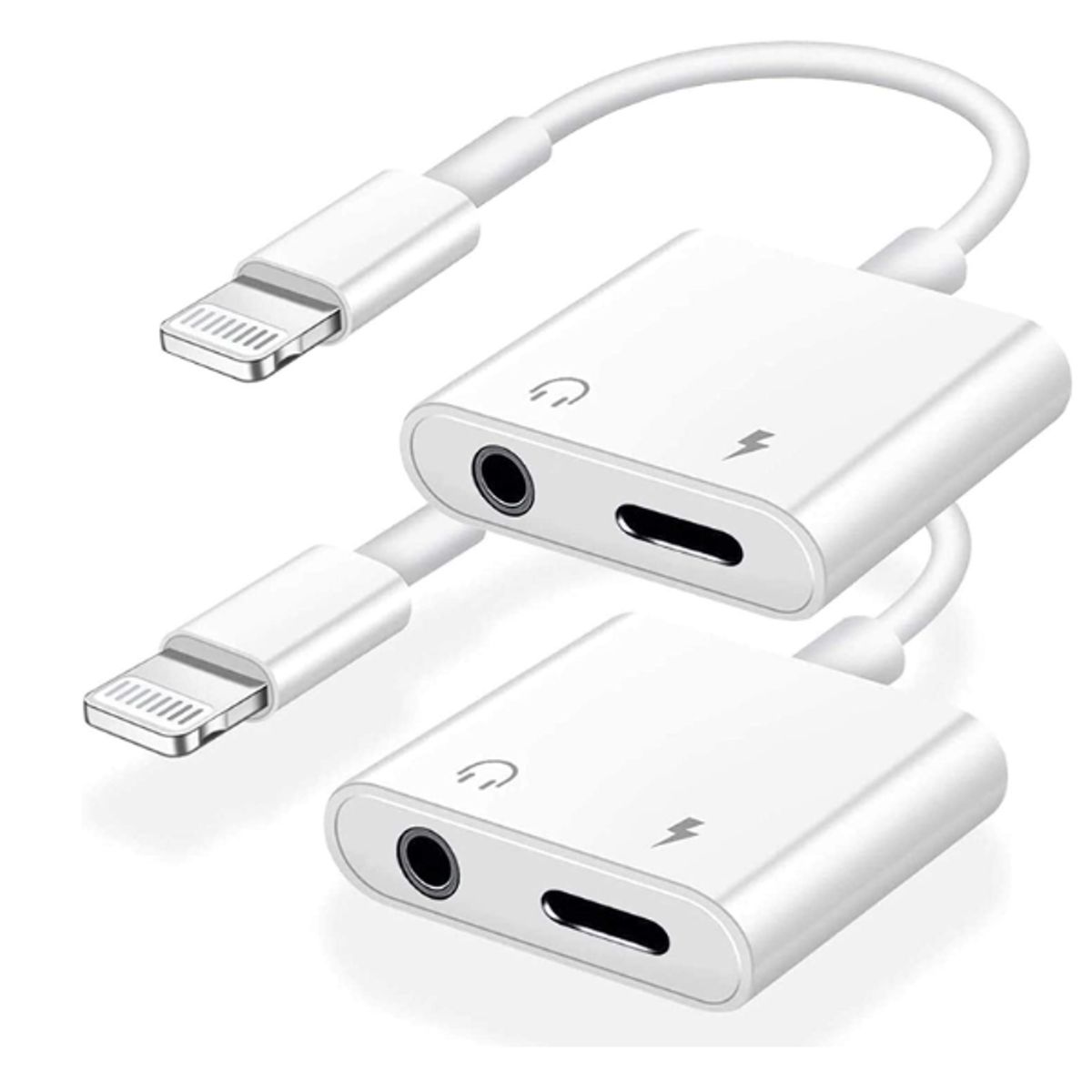 GENERICO - DIVISOR PARA CARGAR Y CONECTAR AUDIFONOS AL MISMO TIEMPO PARA IPHONE