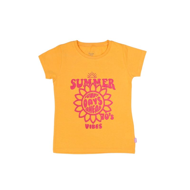 FICCUS - Polera Junior Niña Day To Day Naranjo