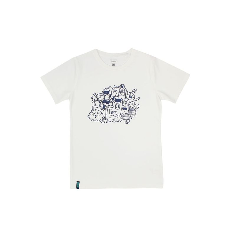 FICCUS - Polera Junior Niño Day To Day Blanco