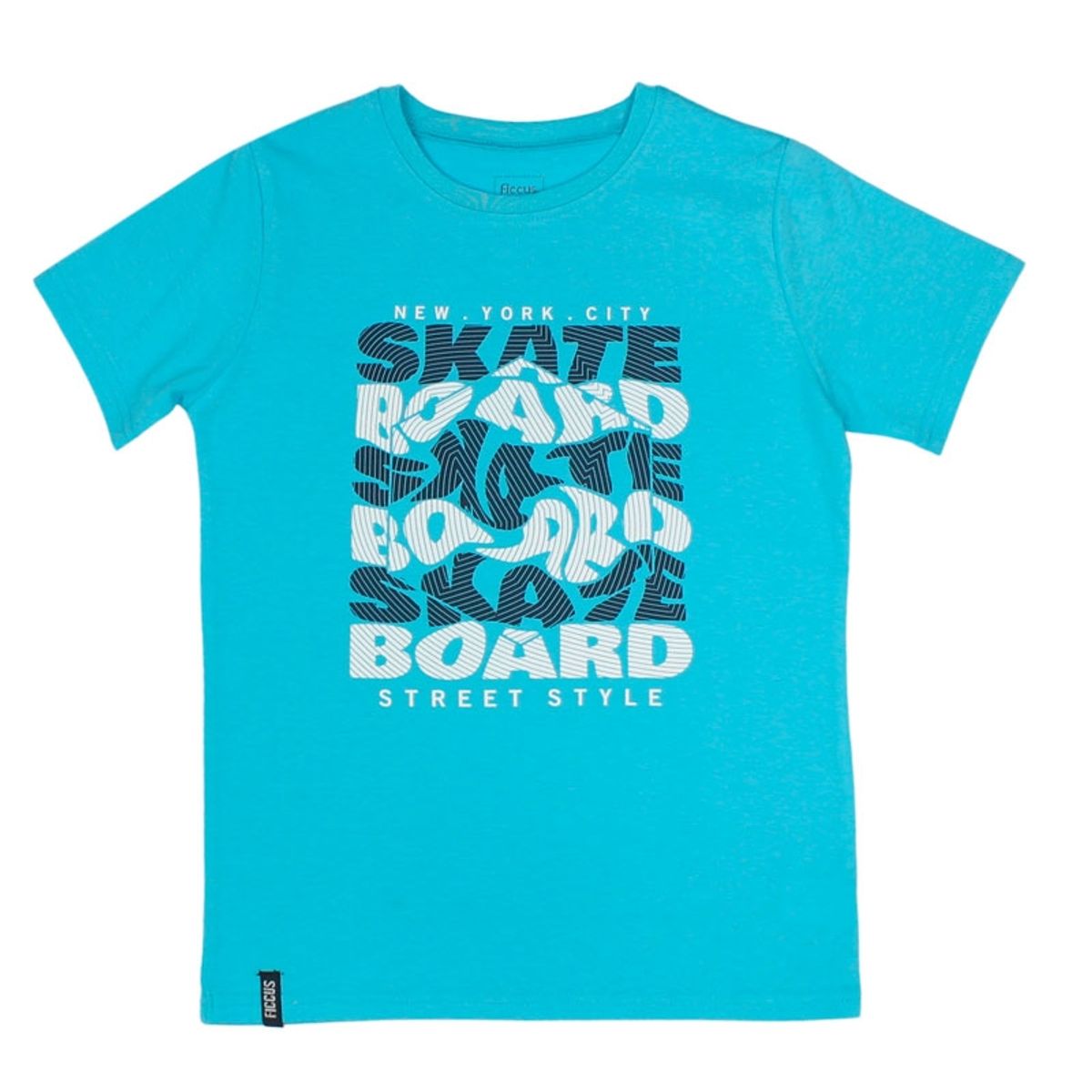 FICCUS - Polera Junior Niño Day To Day Turquesa