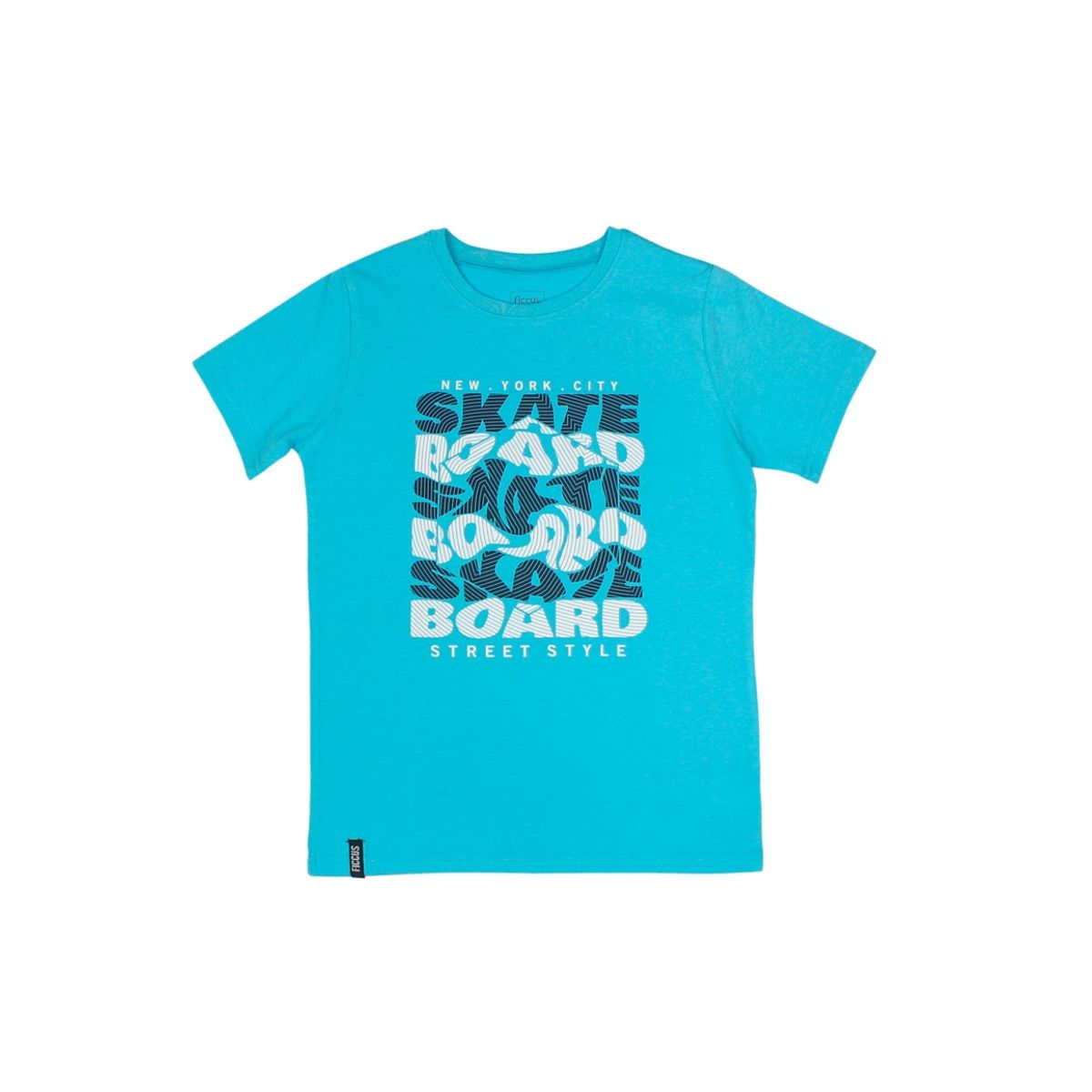 FICCUS - Polera Junior Niño Day To Day Turquesa