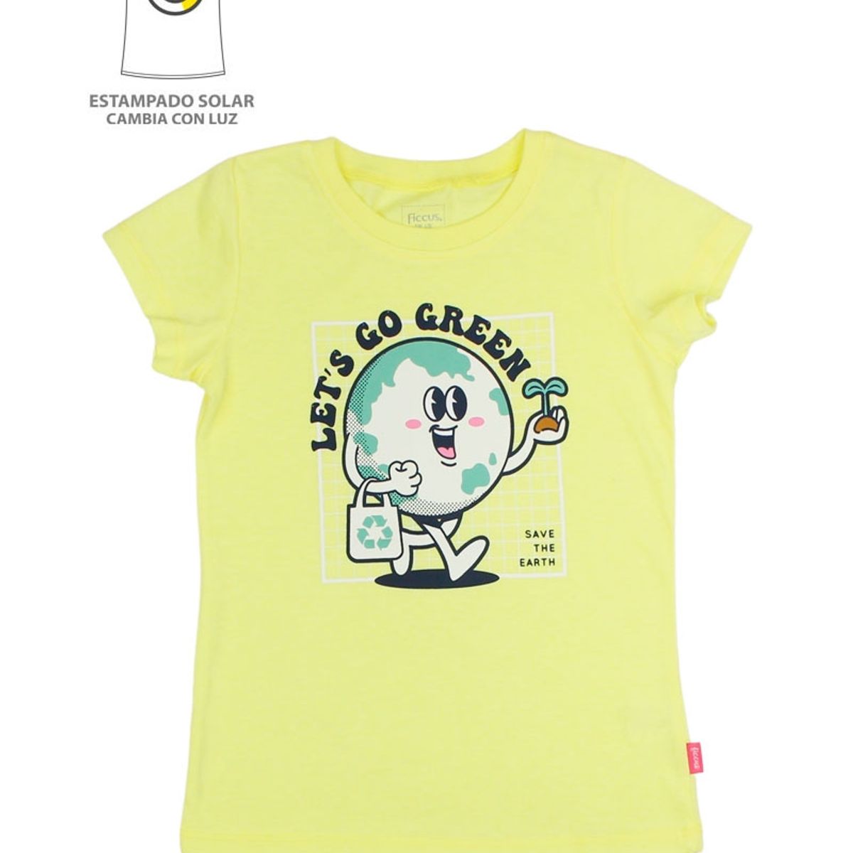 FICCUS - Polera Kids Niña Solar Amarillo
