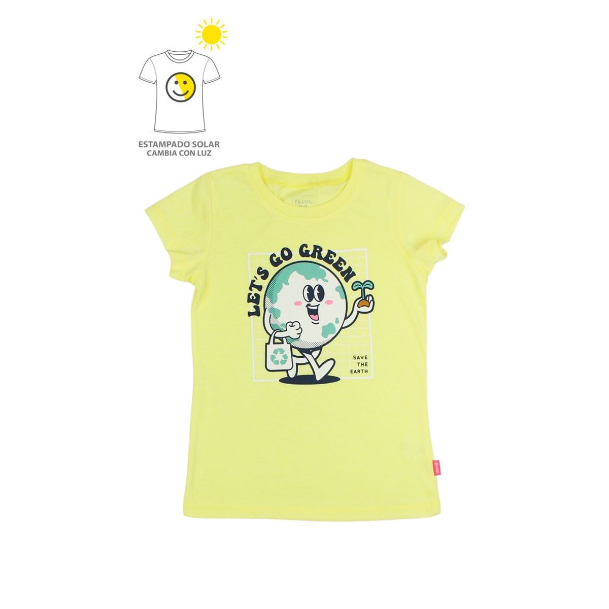 FICCUS - Polera Kids Niña Solar Amarillo