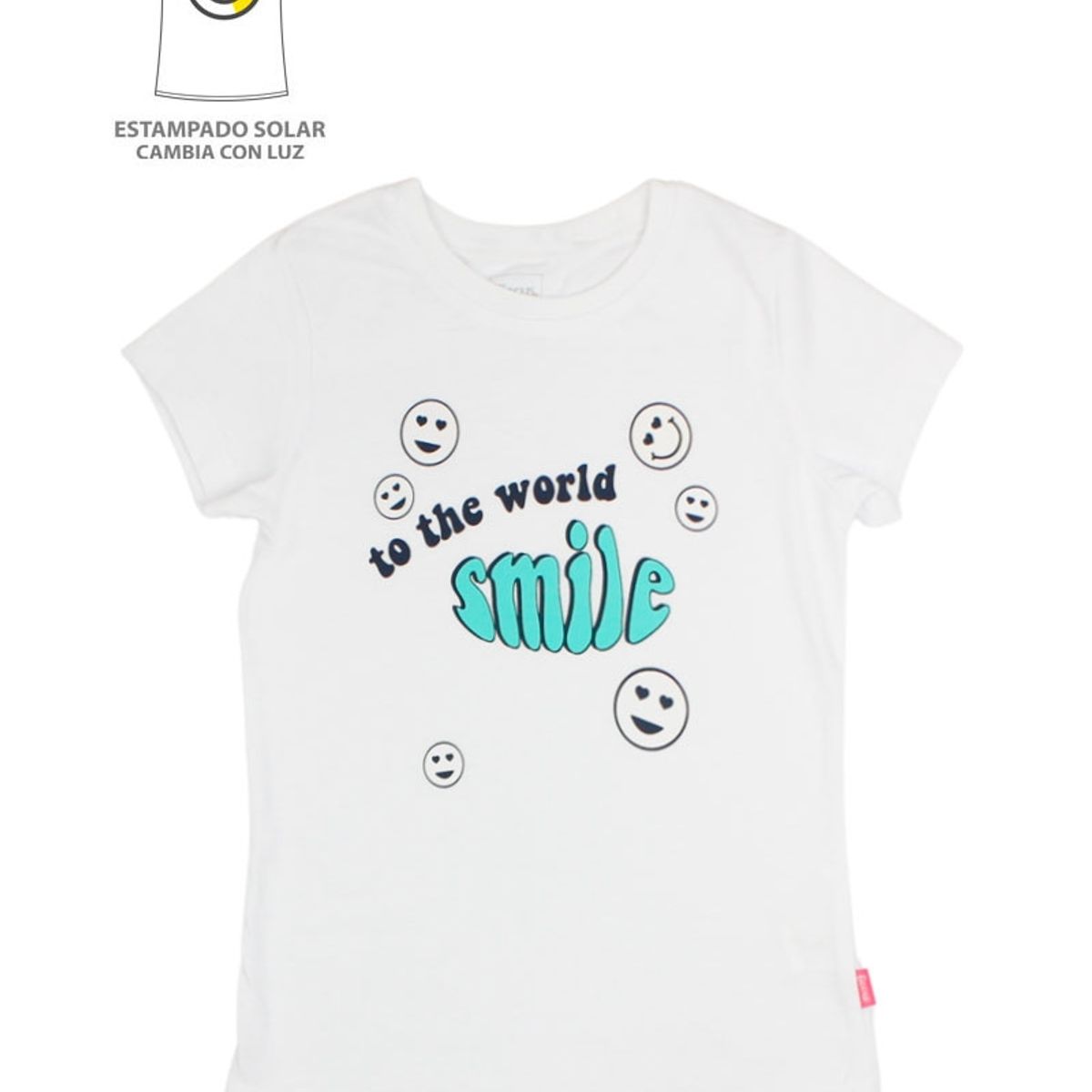 FICCUS - Polera Kids Niña Solar Blanco