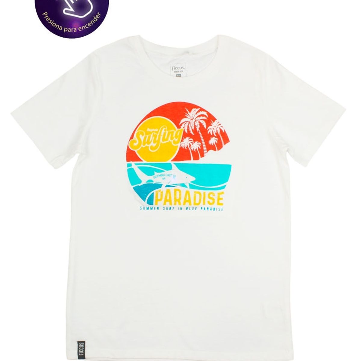 FICCUS - Polera Junior Niño Powerlight Blanco