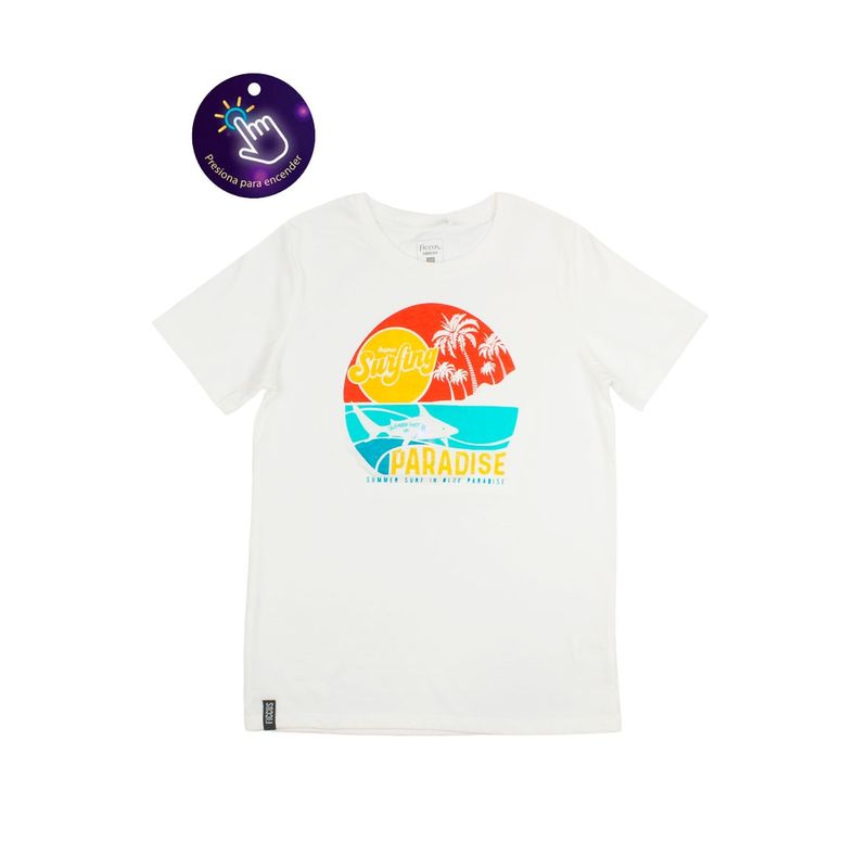 FICCUS - Polera Junior Niño Powerlight Blanco