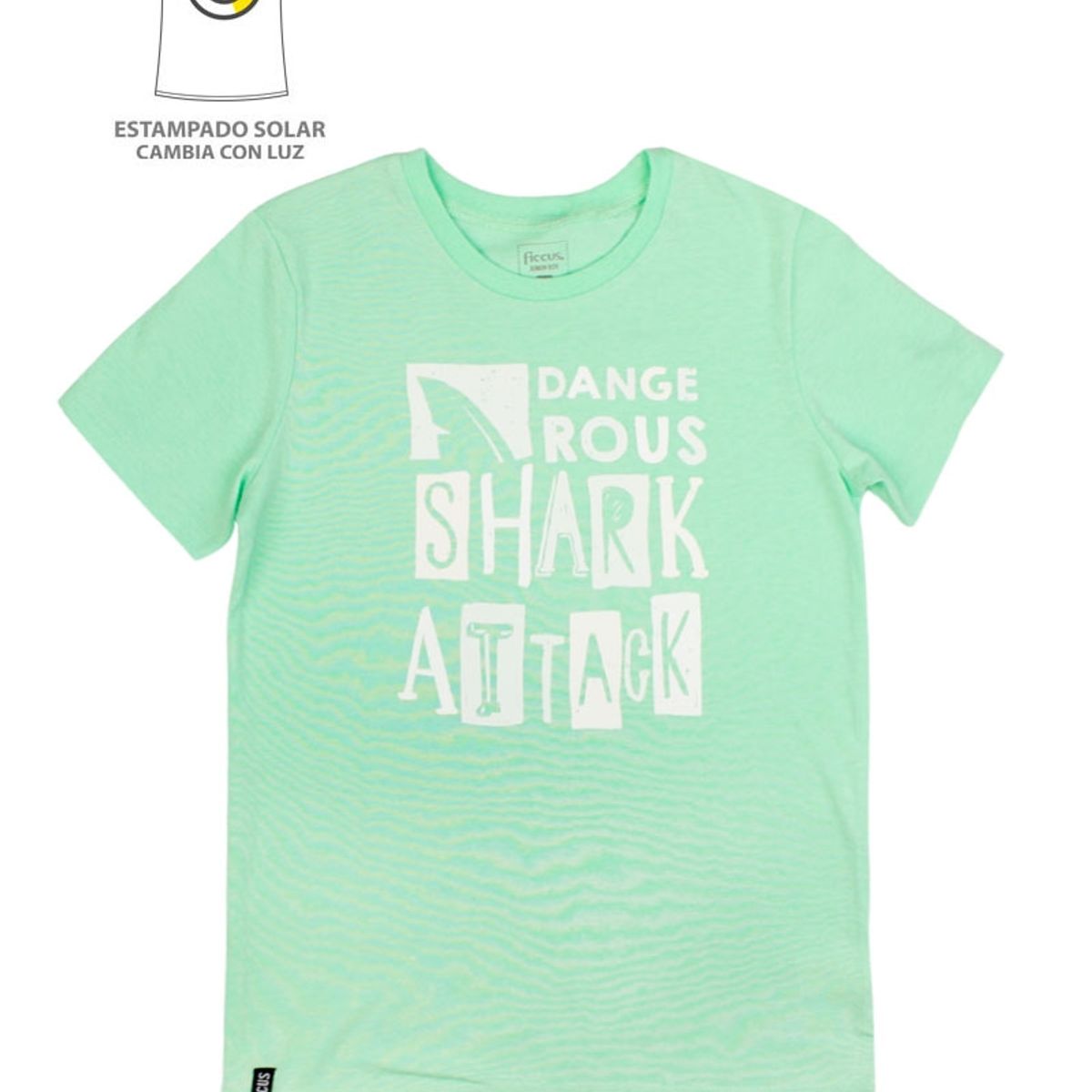 FICCUS - Polera Junior Niño Solar Verde Lima