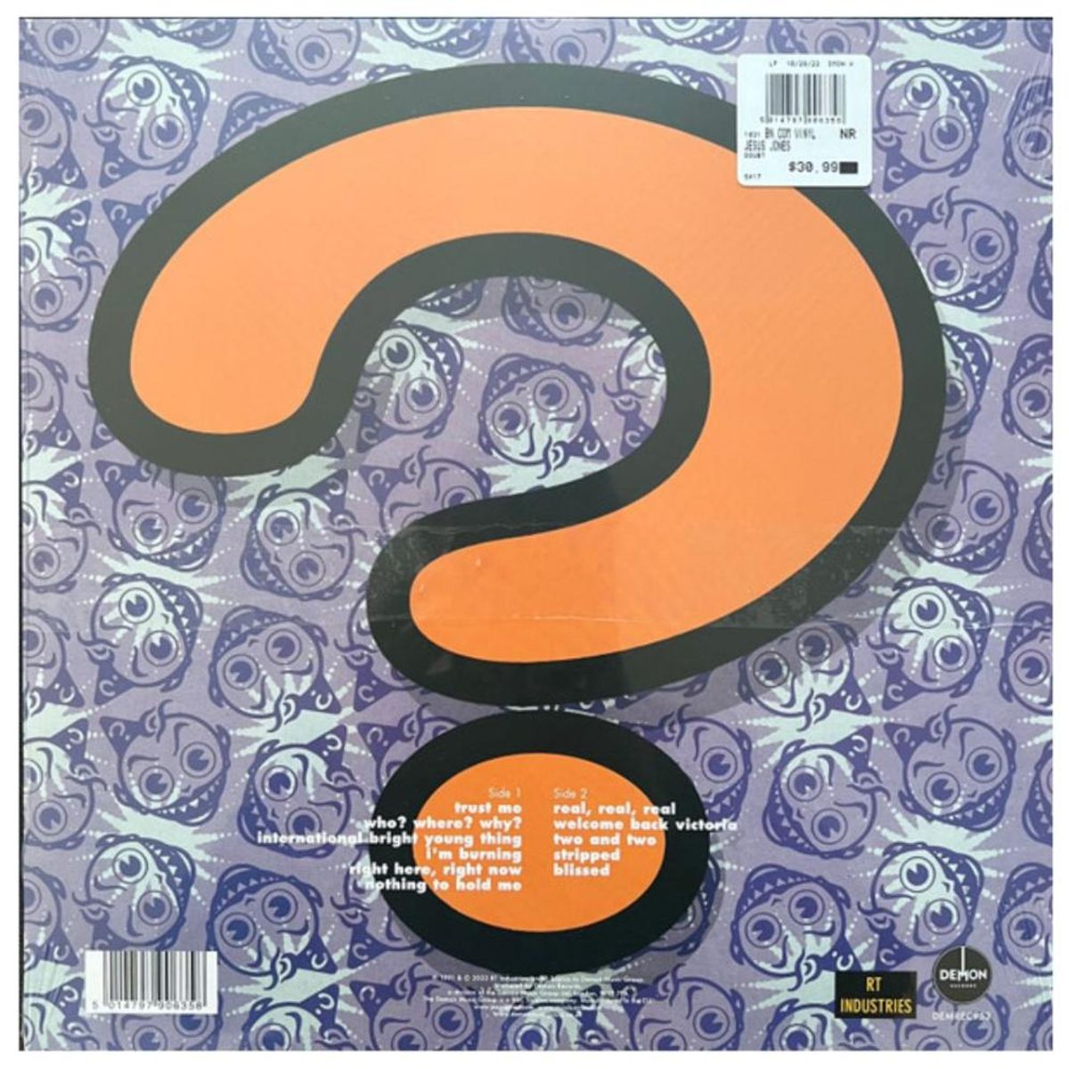 HITWAY MUSIC - JESUS JONES - DOUBT (ORANGE VINYL) - VINILO HITWAY MUSIC