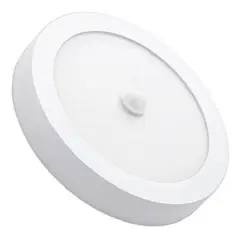 GENERICO - Lampara Plafón Led Sobrepuesto Redondo 18w Sensor Movimiento