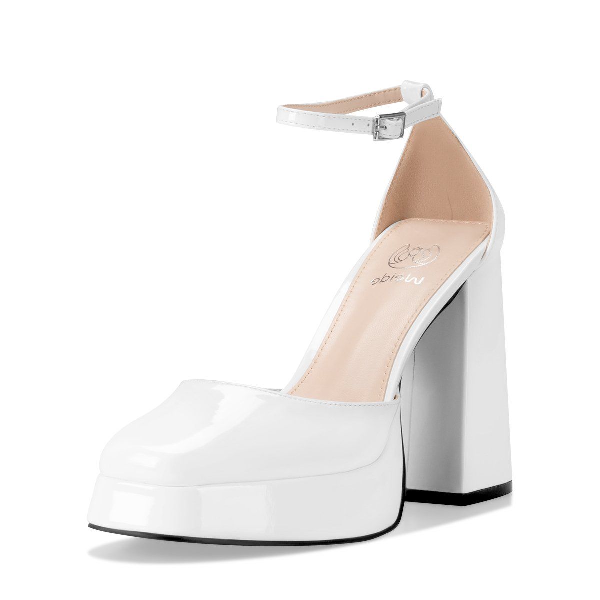 WEIDE - Zapato Taco Blanco Fiesta GHE17 Weide