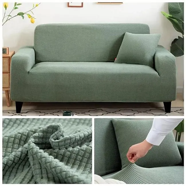 ANGELES DEL HOGAR - Fundas Para Sofa Cubresillones Texturisado cuadrille 2 cuerpos