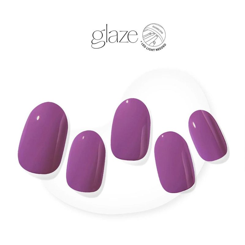 DASHING DIVA - UÑAS ADHESIVAS GLAZE COLOR -PURPLE TWIST