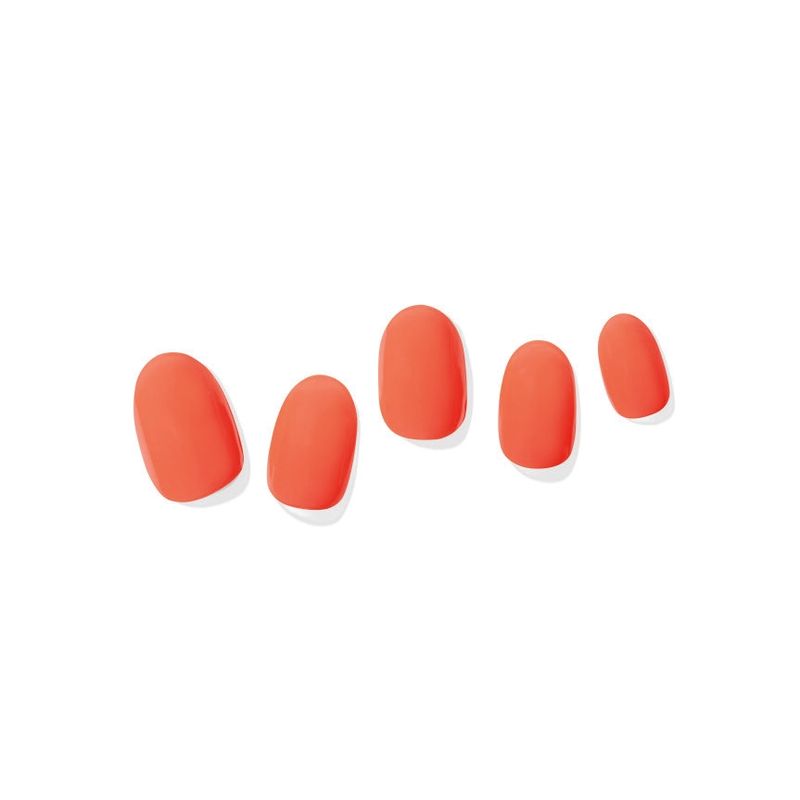 DASHING DIVA - UÑAS ADHESIVAS GLAZE COLOR -CORAL RED
