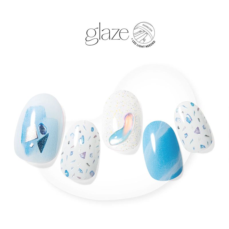 DASHING DIVA - UÑAS DASHING DIVA GLAZE ART -SANTORINI BLUES