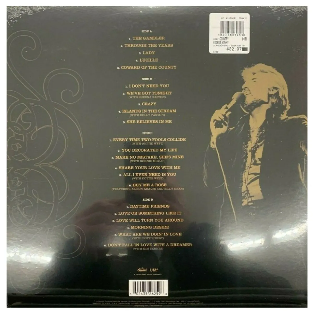 HITWAY MUSIC - KENNY ROGERS - 21 NUMBERS ONES (2LP) - VINILO HITWAY MUSIC