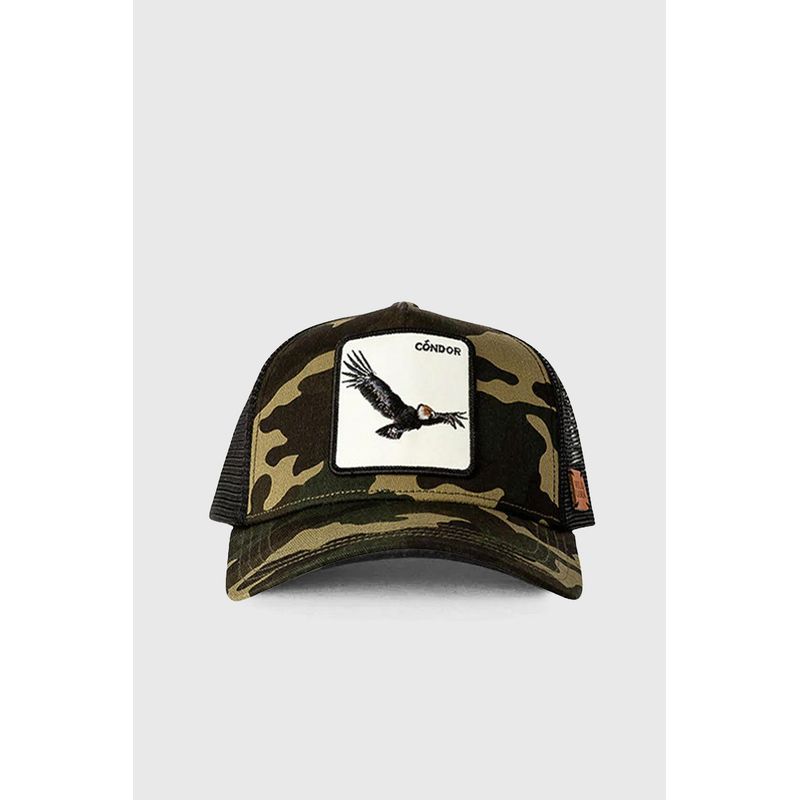 WILD LAMA - Jockey Cóndor Algodón Orgánico Camo - Verde