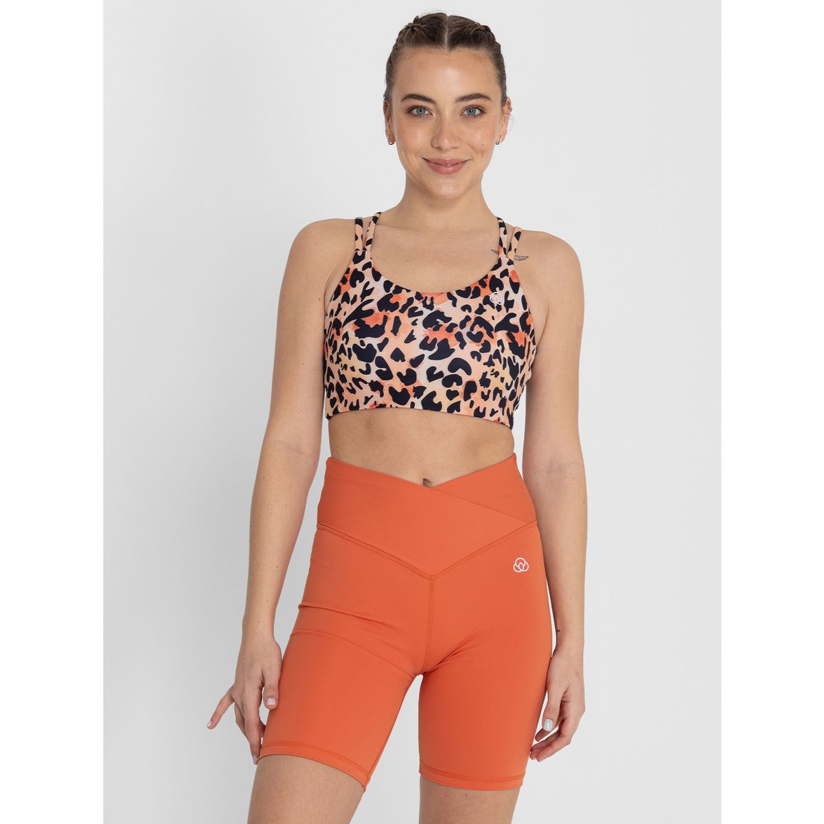 BSOUL - Peto Deportivo Bra Lisa Ls Naranja Mujer BSOUL