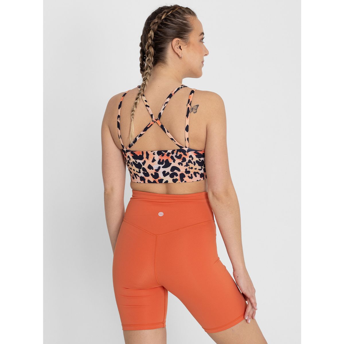 BSOUL - Peto Deportivo Bra Lisa Ls Naranja Mujer BSOUL