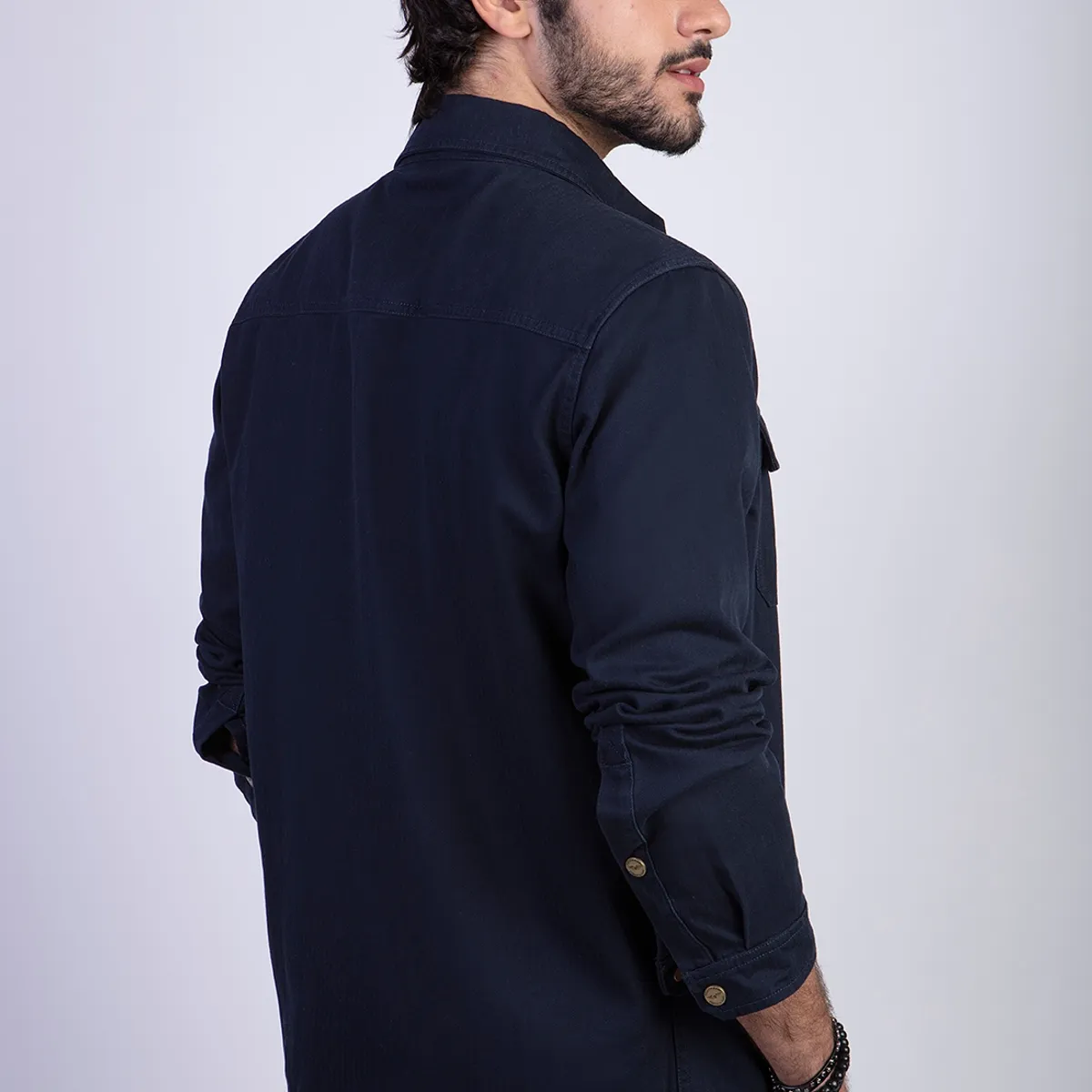 FEROUCH - Chaqueta Overshirt Silver Fj Azul Ferouch