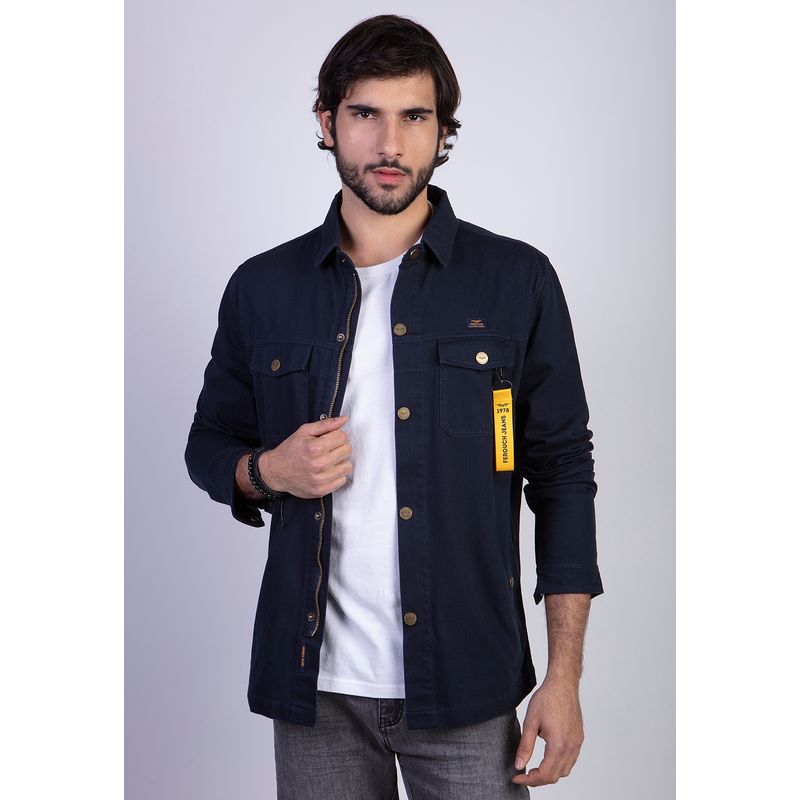 FEROUCH - Chaqueta Overshirt Silver Fj Azul Ferouch