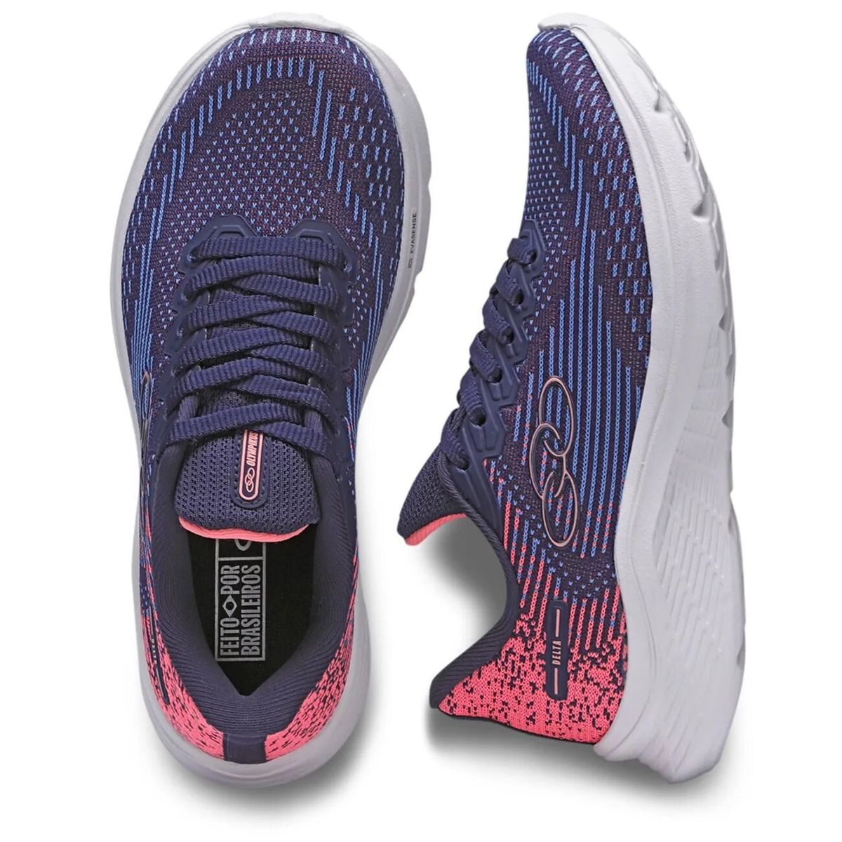 OLYMPIKUS - Zapatilla Infantil Delta Azul/Rosado Olympikus