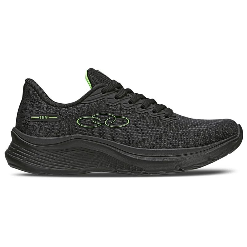 OLYMPIKUS - Zapatilla Infantil Delta Negro/Verde Olympikus
