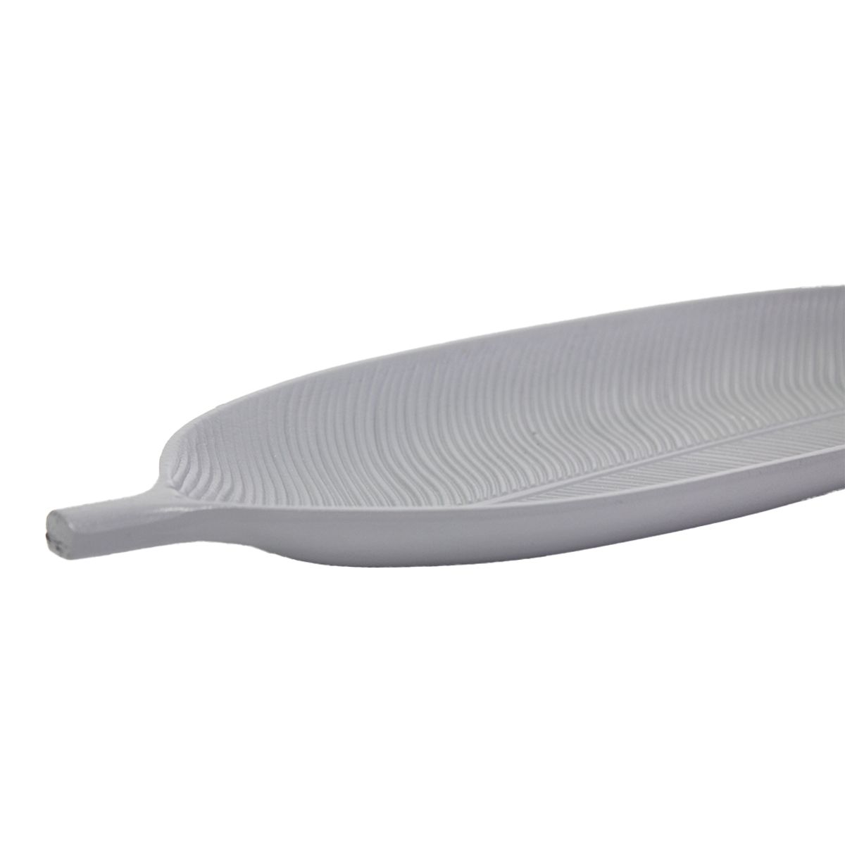 NEWTREE - Adorno Hoja Decorativa Gris