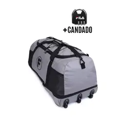 F - Bolso enrollable Goliat 130 ltrs + candado gris la Maleta de Chile